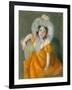 Margot in Orange Dress, 1902-Mary Stevenson Cassatt-Framed Giclee Print