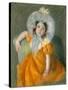 Margot in Orange Dress, 1902-Mary Stevenson Cassatt-Stretched Canvas