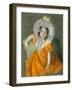 Margot in Orange Dress, 1902-Mary Stevenson Cassatt-Framed Giclee Print