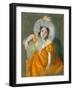 Margot in Orange Dress, 1902-Mary Stevenson Cassatt-Framed Giclee Print