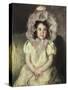 Margot in White-Mary Cassatt-Stretched Canvas