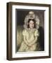 Margot in White-Mary Cassatt-Framed Giclee Print