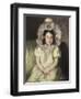 Margot in White-Mary Cassatt-Framed Giclee Print