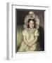 Margot in White-Mary Cassatt-Framed Giclee Print