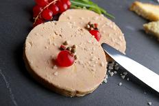 Plate of Goose Liver-margouillat photo-Framed Stretched Canvas