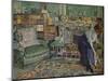 'Marguerite Chapin in Her Apartment with Her Dog', 1910-Edouard Vuillard-Mounted Giclee Print