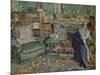 'Marguerite Chapin in Her Apartment with Her Dog', 1910-Edouard Vuillard-Mounted Giclee Print