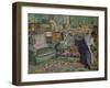 'Marguerite Chapin in Her Apartment with Her Dog', 1910-Edouard Vuillard-Framed Giclee Print