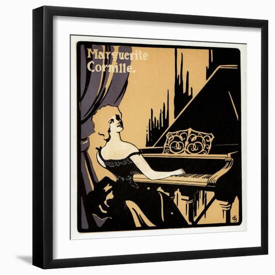 Marguerite Cornille, French Music Hall Singer, Late 19th Century-null-Framed Giclee Print