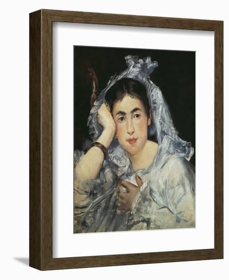 Marguerite De Conflans Wearing a Hood, 1873-Edouard Manet-Framed Giclee Print