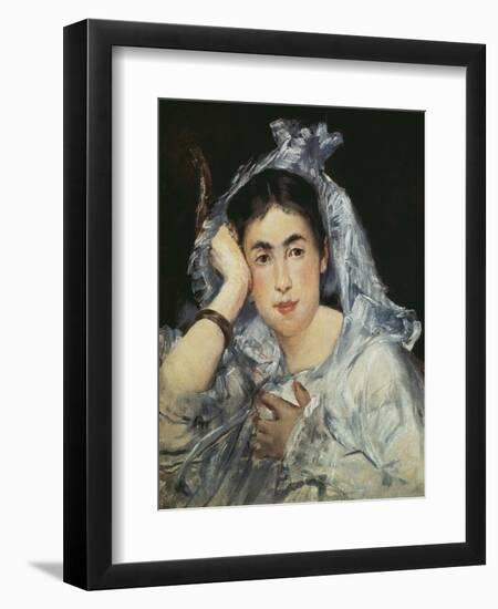 Marguerite De Conflans Wearing a Hood, 1873-Edouard Manet-Framed Giclee Print