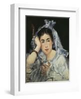 Marguerite De Conflans Wearing a Hood, 1873-Edouard Manet-Framed Giclee Print