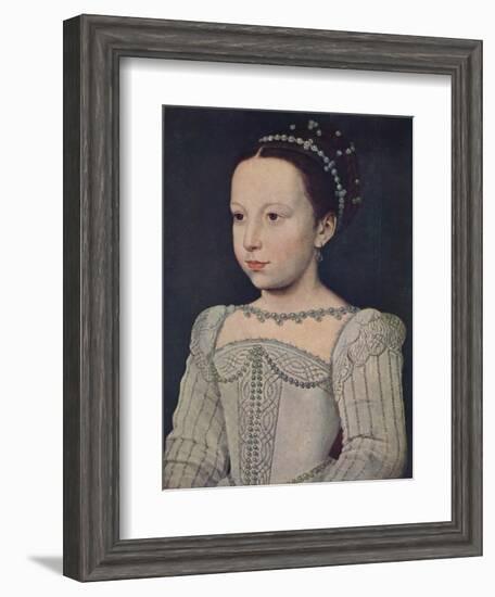 'Marguerite de Valois', c1560, (1939)-Francois Clouet-Framed Giclee Print