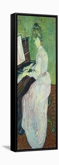 Marguerite Gachet at the Piano, 1890-Vincent van Gogh-Framed Stretched Canvas