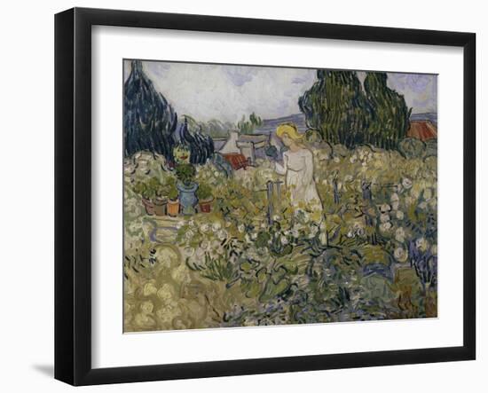 Marguerite Gachet in Her Garden, c.1890-Vincent van Gogh-Framed Giclee Print