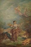 Portrait of a Lady, surrounded by Flowers and Birds, circa 1800-Marguerite Gerard-Giclee Print