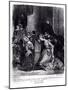Marguerite in the Church with the Evil Spirits: Illustration from 'Faust' by Goethe, 1828-Eugene Delacroix-Mounted Giclee Print