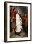 Marguerite Leaving Church, 1838 (Oil on Canvas)-Ary Scheffer-Framed Giclee Print