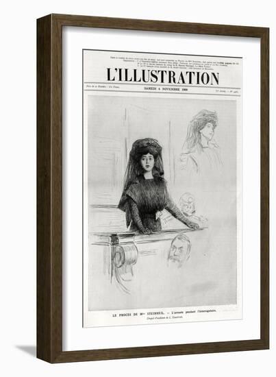 Marguerite Steinheil on Trial, Cover of L'Illustration, 6 November 1909-L Sabattier-Framed Giclee Print