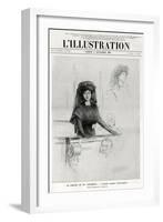 Marguerite Steinheil on Trial, Cover of L'Illustration, 6 November 1909-L Sabattier-Framed Giclee Print