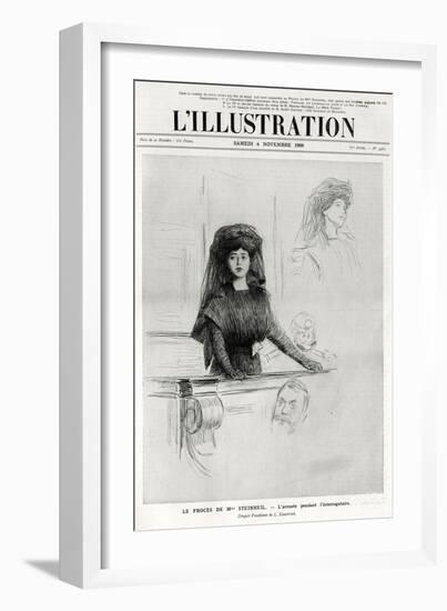 Marguerite Steinheil on Trial, Cover of L'Illustration, 6 November 1909-L Sabattier-Framed Giclee Print