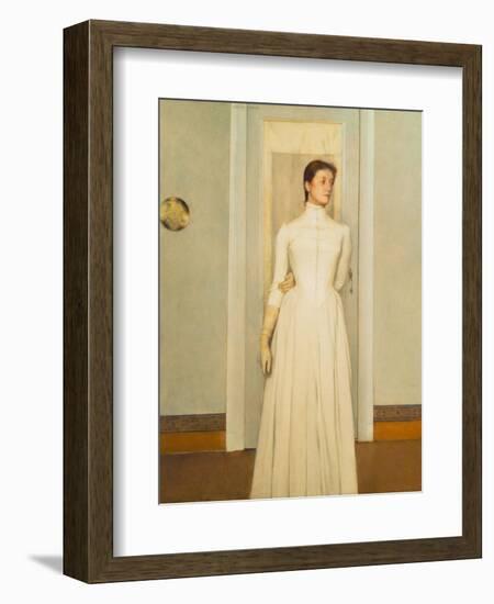 Marguerite, the Artist's Sister-Fernand Khnopff-Framed Giclee Print