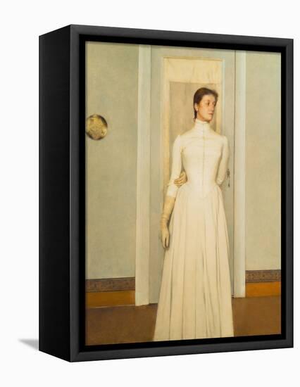 Marguerite, the Artist's Sister-Fernand Khnopff-Framed Stretched Canvas