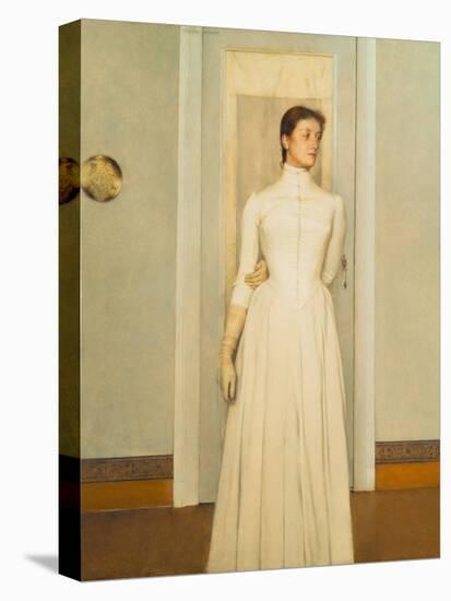 Marguerite, the Artist's Sister-Fernand Khnopff-Stretched Canvas