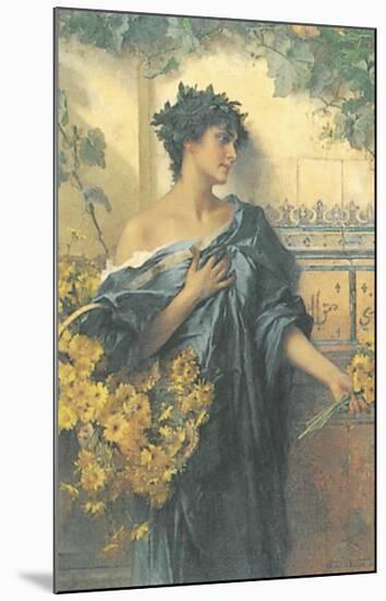 Marguerites-Conrad Kiesel-Mounted Art Print