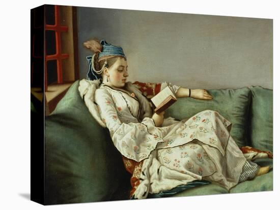 Maria Adelaide Reading-Jean-Etienne Liotard-Stretched Canvas