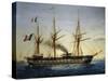 Maria Adelaide Screw Frigate, Launched in 1849 and Decommissioned in 1882, Italy, 19th Century-null-Stretched Canvas