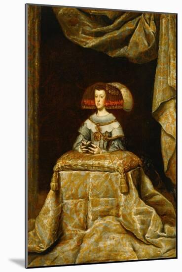 Maria Anna of Austria (1634-1696), Second Spouse of Philip IV, Praying-Diego Velazquez-Mounted Giclee Print