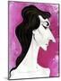 Maria Callas - caricature of the American born Greek opera singer-Neale Osborne-Mounted Giclee Print