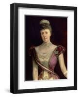 Maria Christina of Austria-Luis Alvarez catala-Framed Premium Giclee Print