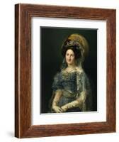 Maria Cristina De Bourbon, Queen of Spain, 1830-Vicente López Portaña-Framed Giclee Print