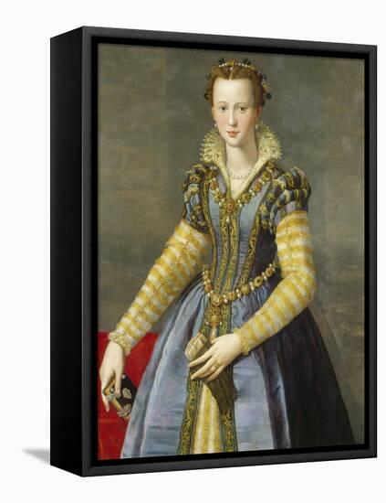 Maria De Medici (1540-1557)-Alessandro Allori-Framed Stretched Canvas