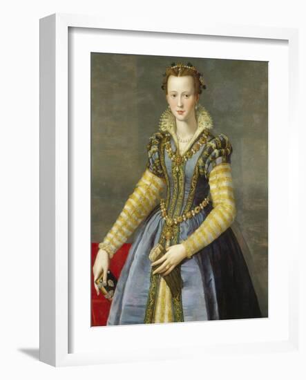 Maria De Medici (1540-1557)-Alessandro Allori-Framed Giclee Print