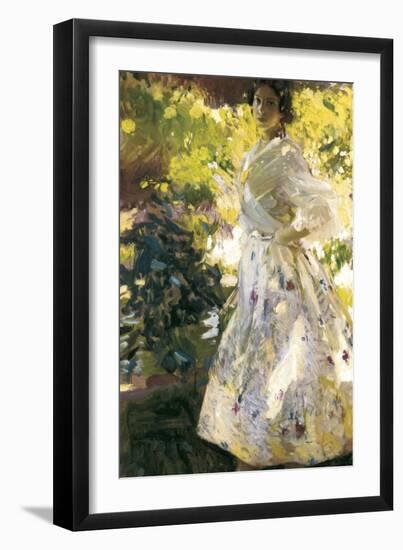 Maria Dressed as Valencian Farmer-Joaquín Sorolla y Bastida-Framed Art Print