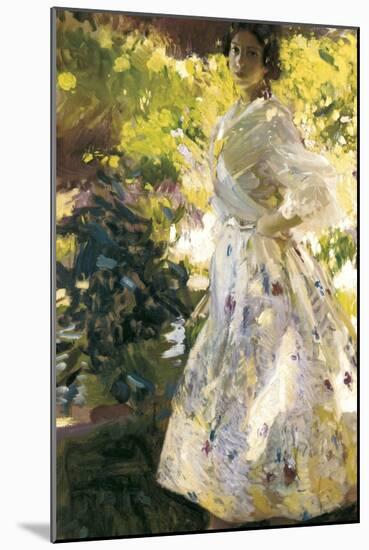 Maria Dressed as Valencian Farmer-Joaquín Sorolla y Bastida-Mounted Art Print