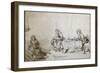 Maria et Martha-Rembrandt van Rijn-Framed Giclee Print