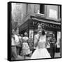 Maria Félix Eating an Ice Cream in Front of a Pharmacy-null-Framed Stretched Canvas