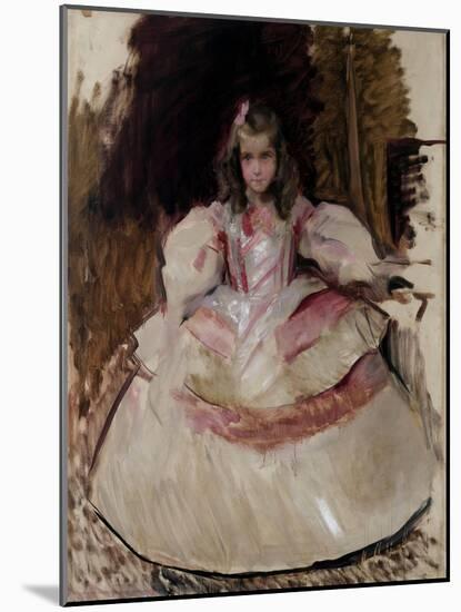 María Figuero, the Girl, Dressed as a Menina, 1901-Joaquín Sorolla y Bastida-Mounted Giclee Print