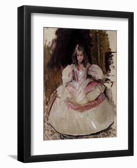 María Figuero, the Girl, Dressed as a Menina, 1901-Joaquín Sorolla y Bastida-Framed Premium Giclee Print