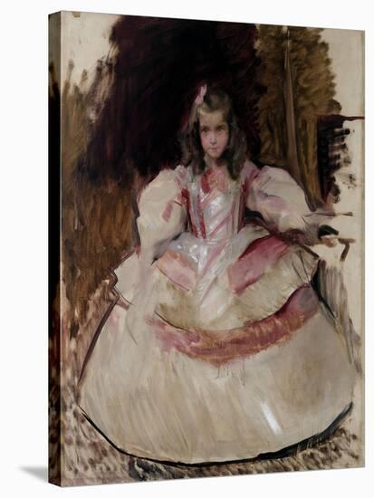 María Figuero, the Girl, Dressed as a Menina, 1901-Joaquín Sorolla y Bastida-Stretched Canvas