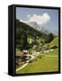 Maria Gern and Untersberg, Berchtesgadener Land, Bavaria, Germany, Europe-Jochen Schlenker-Framed Stretched Canvas