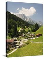 Maria Gern and Untersberg, Berchtesgadener Land, Bavaria, Germany, Europe-Jochen Schlenker-Stretched Canvas