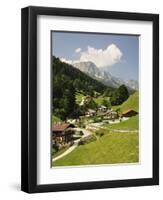 Maria Gern and Untersberg, Berchtesgadener Land, Bavaria, Germany, Europe-Jochen Schlenker-Framed Premium Photographic Print