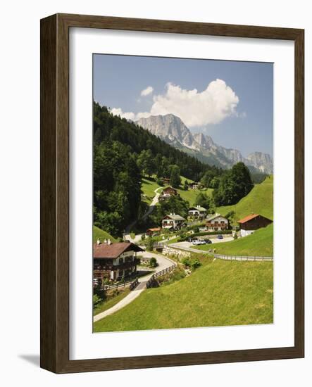 Maria Gern and Untersberg, Berchtesgadener Land, Bavaria, Germany, Europe-Jochen Schlenker-Framed Photographic Print