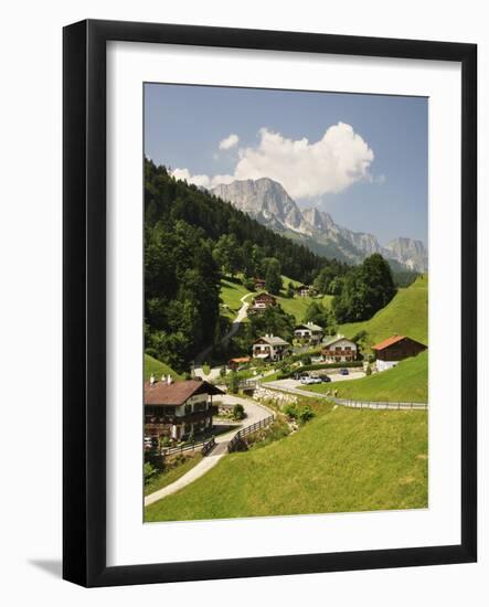 Maria Gern and Untersberg, Berchtesgadener Land, Bavaria, Germany, Europe-Jochen Schlenker-Framed Photographic Print
