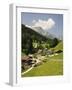 Maria Gern and Untersberg, Berchtesgadener Land, Bavaria, Germany, Europe-Jochen Schlenker-Framed Photographic Print